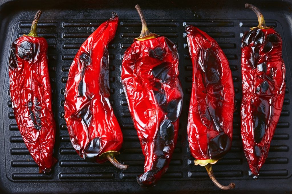 Ardei copți pe grill